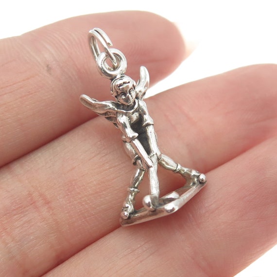 SUNWEST 925 Sterling Silver Vintage Fairy Playing 