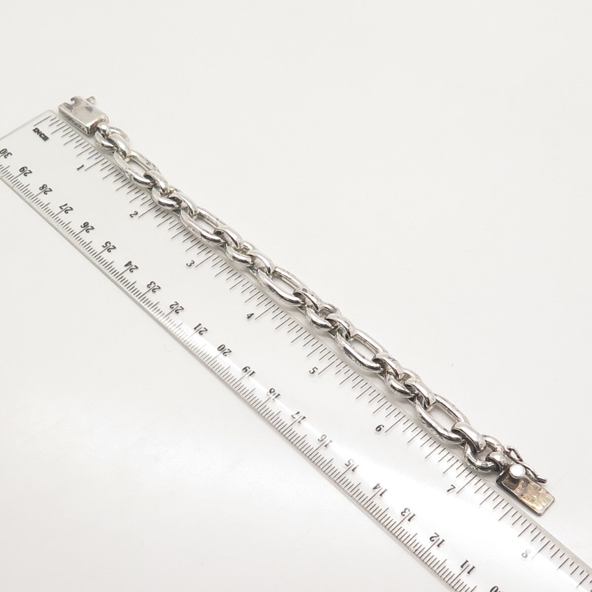 925 Sterling Silver Vintage Zina Rolo Link Bracelet 6.75
