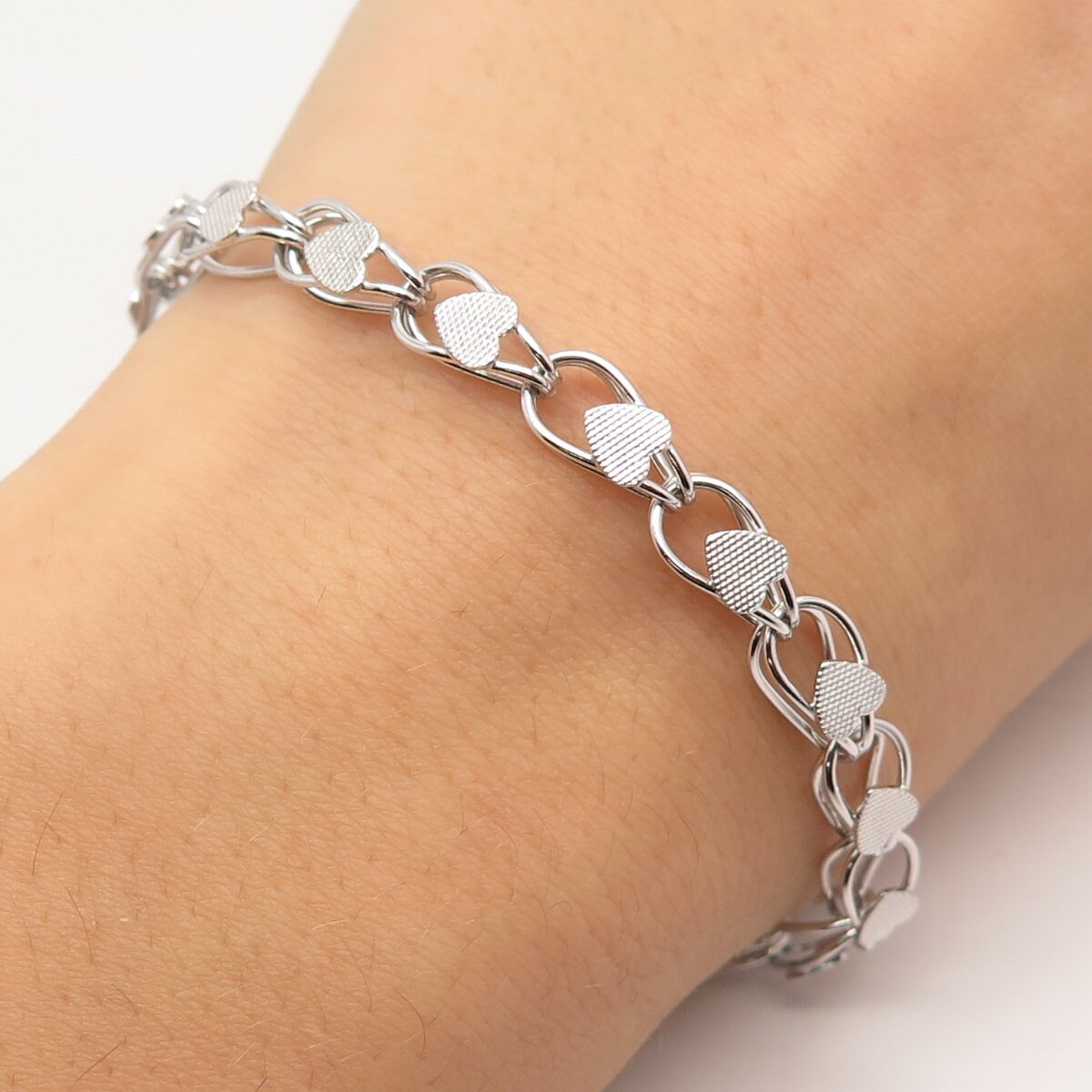 Silvostyle Links of Life 92.5 Sterling Silver Charm Bracelet for Women :  : Fashion