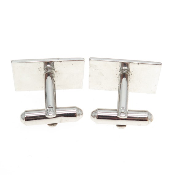 925 Sterling Silver Vintage Engraved Cufflinks - image 6