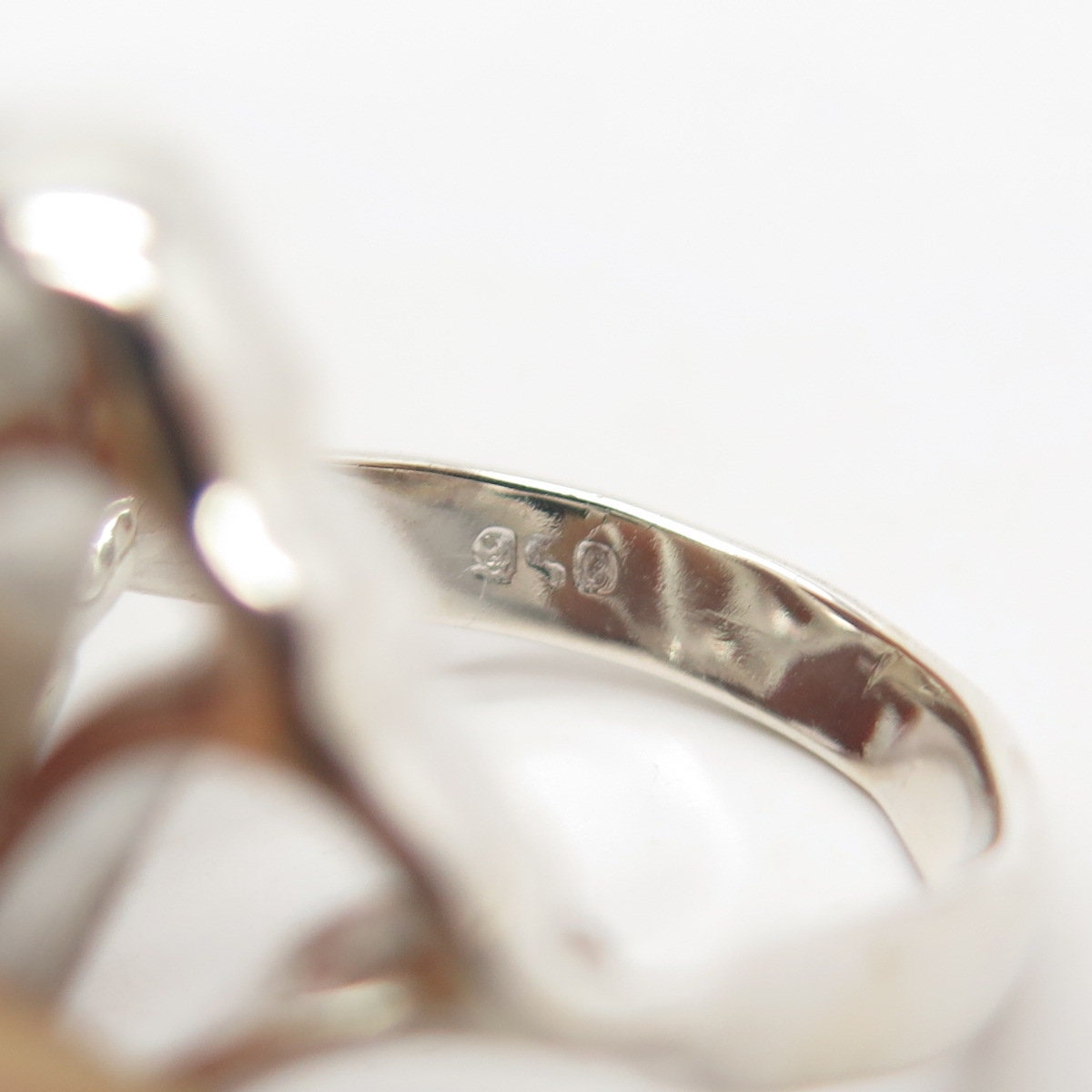 950 Silver Vintage Wavy Ring Size 7 3/4 - Etsy