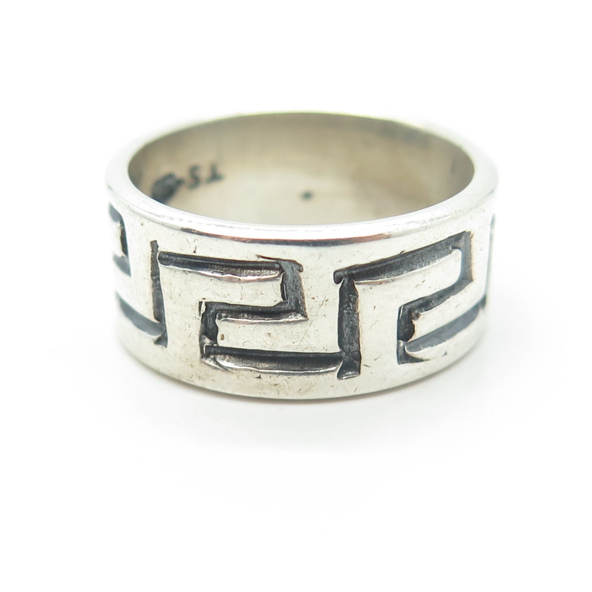 925 Sterling Silver Vintage Mexico Maze Band Ring Size 8.75 - Etsy