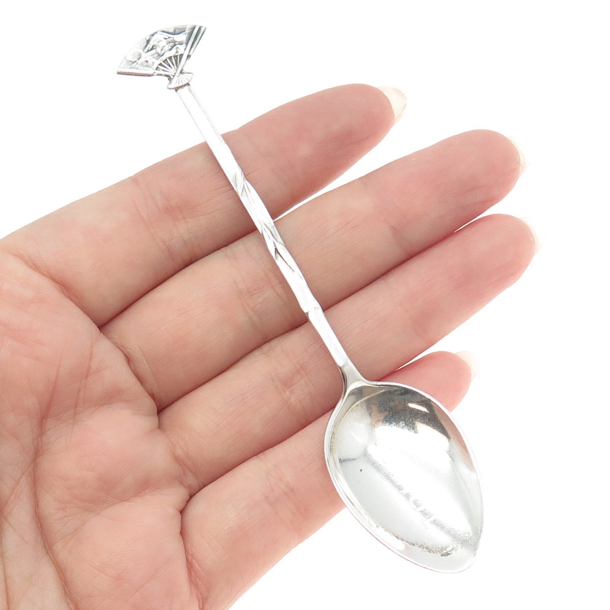 K. UYEDA 950 Sterling Silver Antique Japan Engraved 