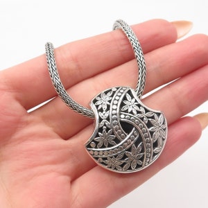 925 Sterling Silver Vintage Wheat Chain Necklace 18&quot;