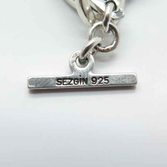 925 Sterling Silver Vintage Sezgin Modernist Chain Necklace 925 Sterling Silver Vintage Sezgin Modernist Chain Necklace