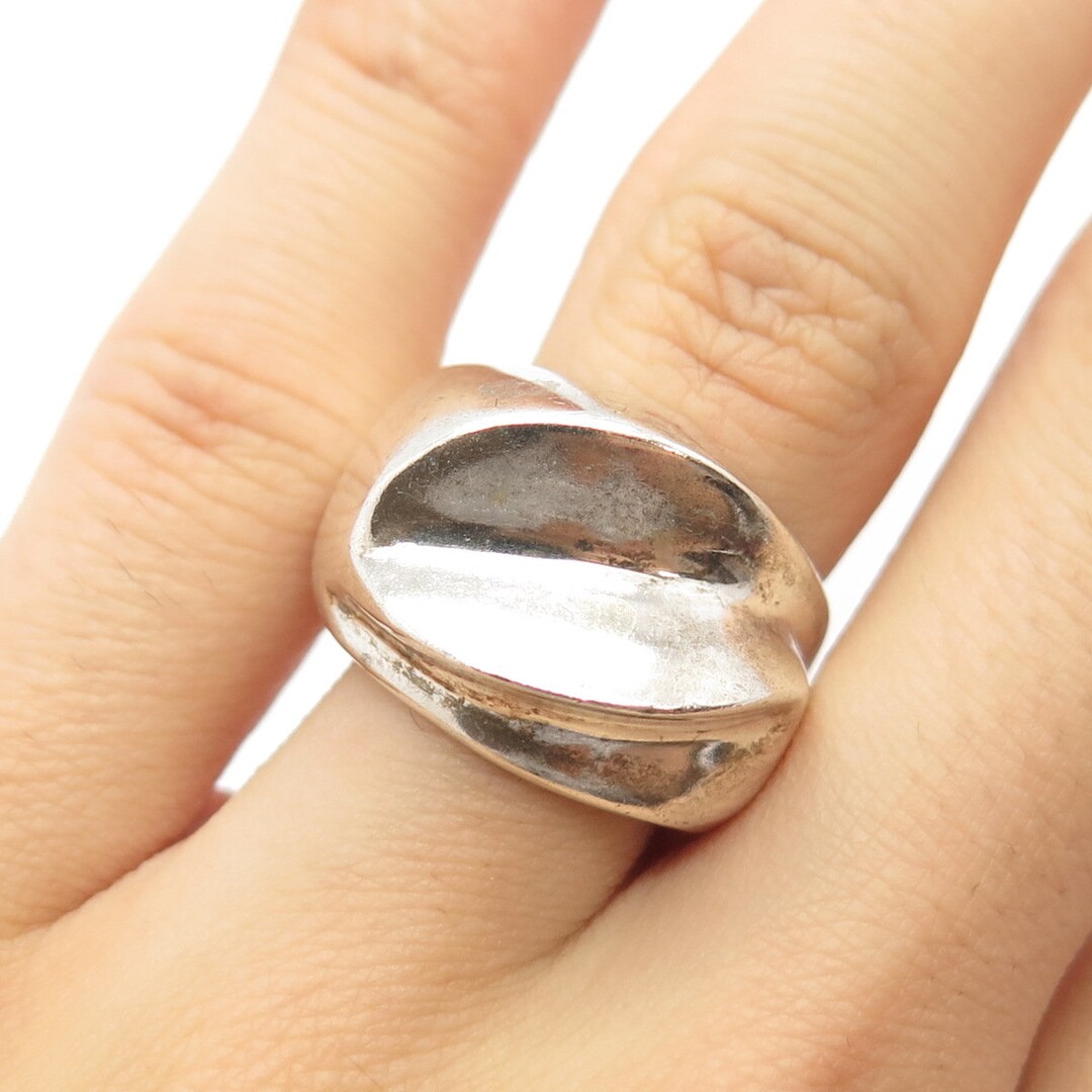 925 Sterling Silver Vintage Mexico Modernist Ring Size 7 - Etsy