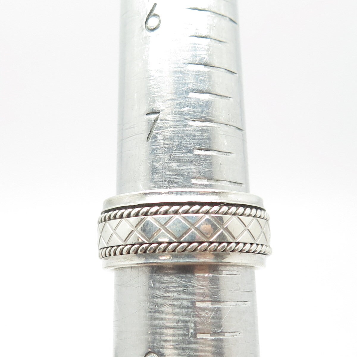925 Sterling Silver Vintage DGS Turkey Hand Braided Wedding