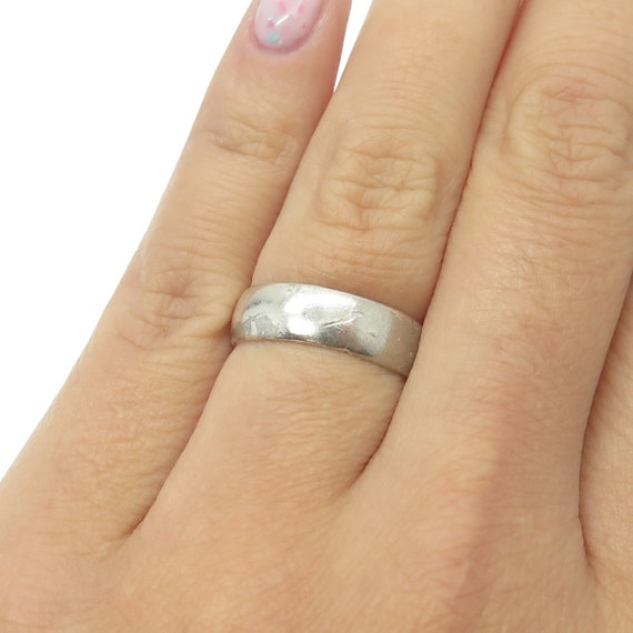 VARGAS 925 Sterling Silver Vintage Classic Band Ring Size