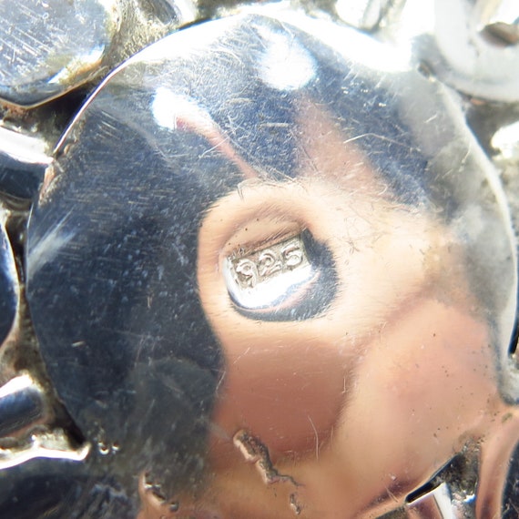 925 Sterling Silver Vintage Real Black Onyx Gemst… - image 5