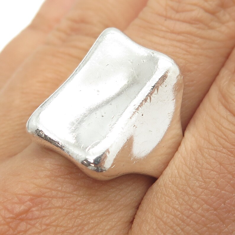 ROBERT LEE MORRIS 925 Sterling Silver Vintage Modernist Ring Size 10 Etsy