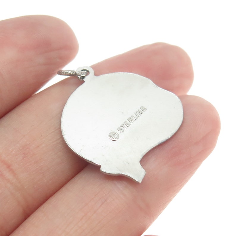 925 Sterling Silver Vintage Blue Enamel the Hawaiian Islands Pendant Etsy