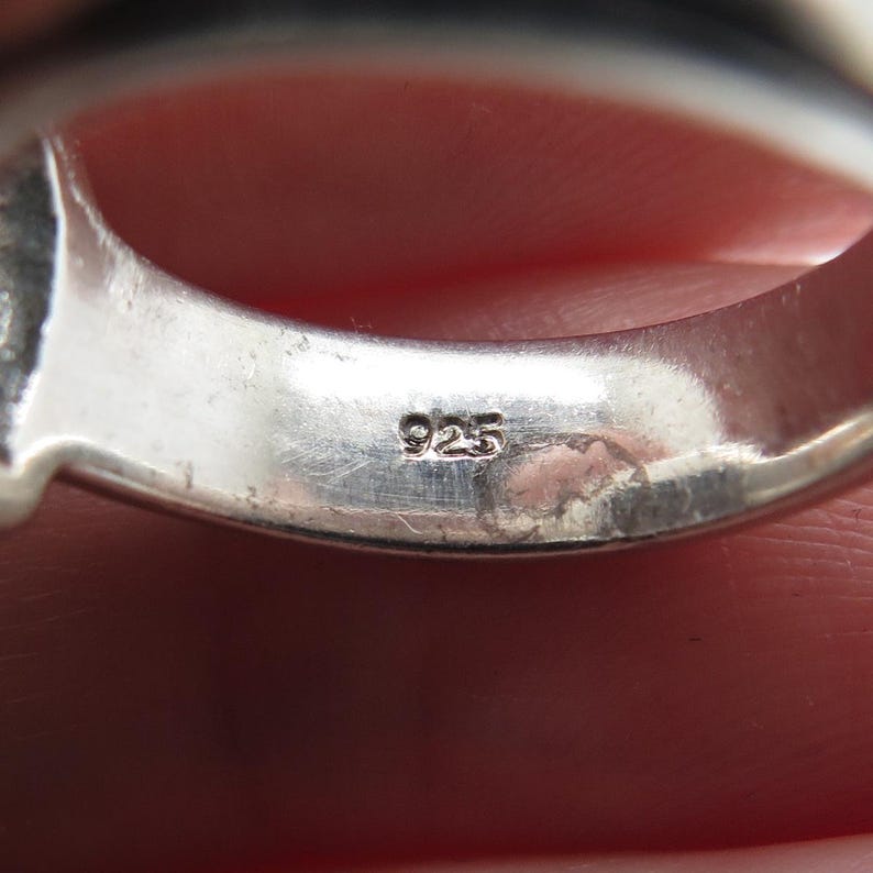 BRIGHTON 925 Sterling Silver Vintage Butterfly Oxidized Ring Size 5 image 8