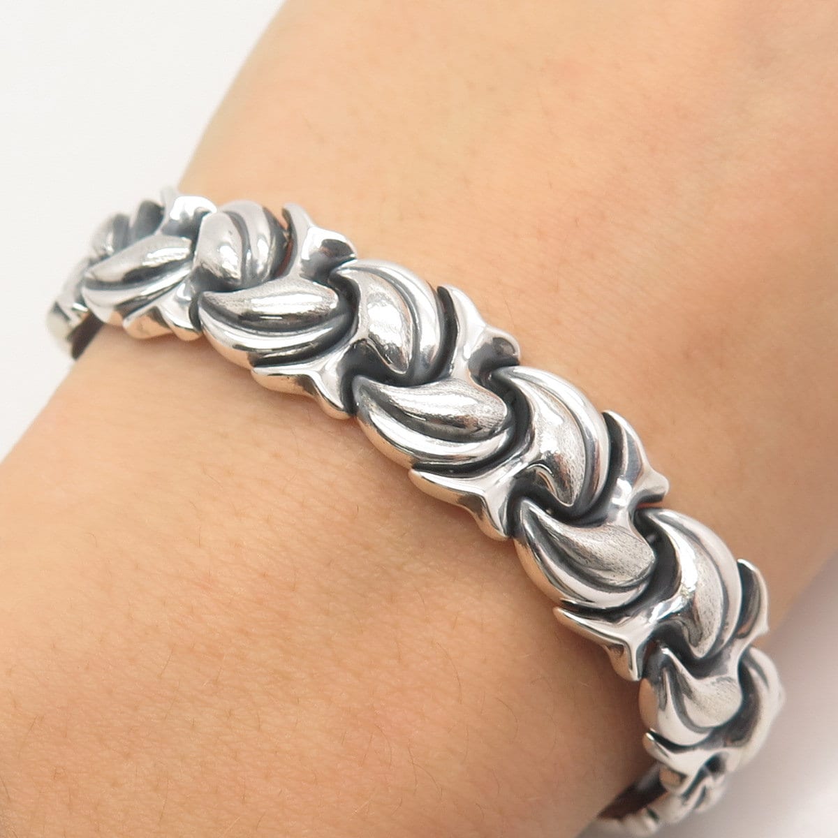 アクセサリー Vintage Sterling Silver Links Bracelet Vintage Sterling Silver Link Bracelet Approx 7.5, Square