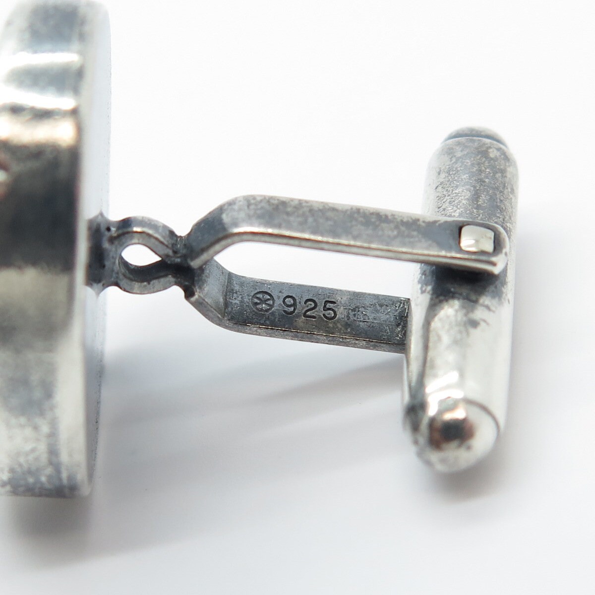 Boutons De Manchette Vintage Mexique - Argent 925 Massif - Sculpture Oiseau Volant - Rétro