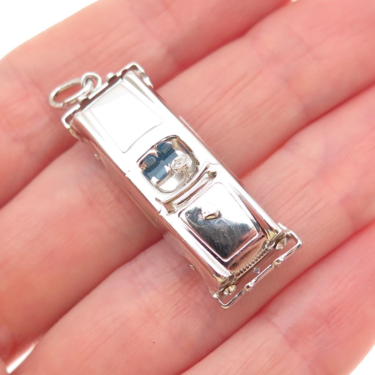 Sterling Silver Porsche Charm - Etsy