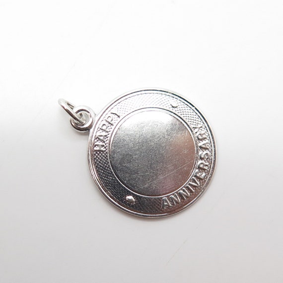 925 Sterling Silver Vintage "Happy Anniversary" R… - image 7
