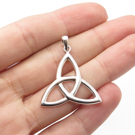 PETER STONE 925 Sterling Silver Vintage Triquetra 