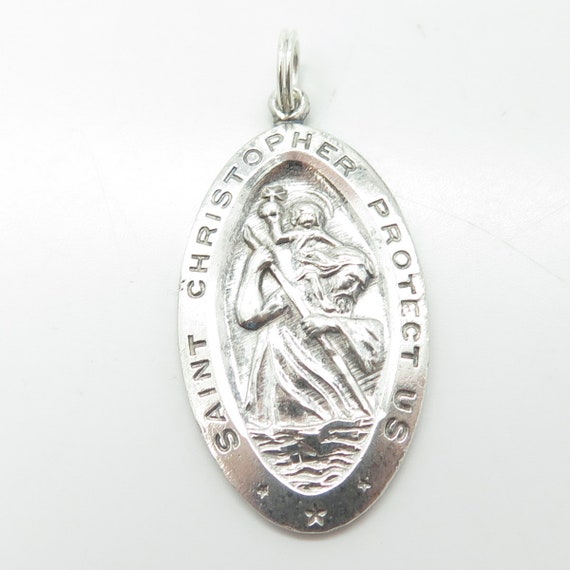 CHAPEL 925 Sterling Silver Vintage Saint Christop… - image 4