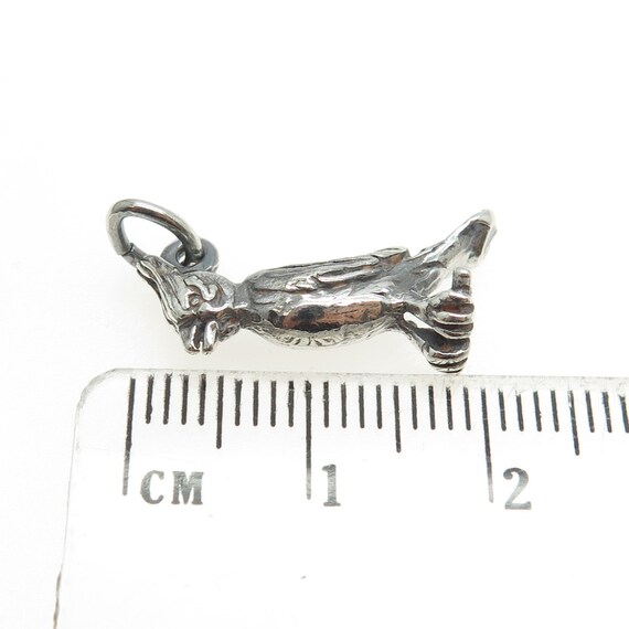 925 Sterling Silver Vintage Cardinal Bird Minimal… - image 3