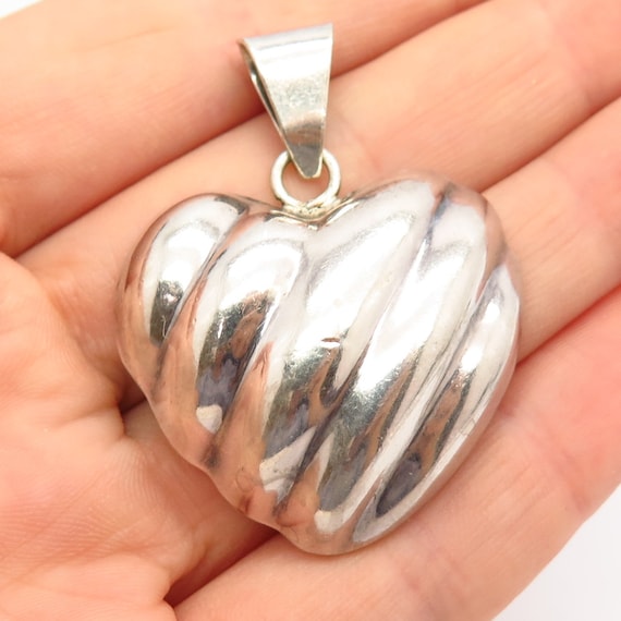 925 Sterling Silver Vintage Mexico Harmony Heart Pendant | eBay