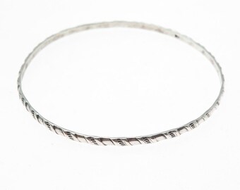 アクセサリー LET IT BE Stamped & Twisted Bangle SV925 925 Sterling Silver Vintage Twisted Bangle Bracelet 8