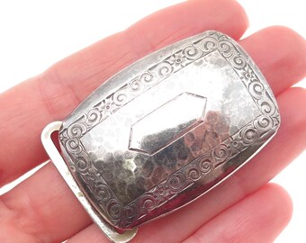 Navajo J.C. Delgarito Sterling Silver Ranger Belt 4pc Set Leather Sz 39 Vintage s-l400.jpg main image 3