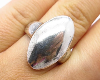 ワンピなど最旬ア！ Sterling 925 Silver Etsy - 5.5 Size Ring Oval Shube Vintage アクセサリー