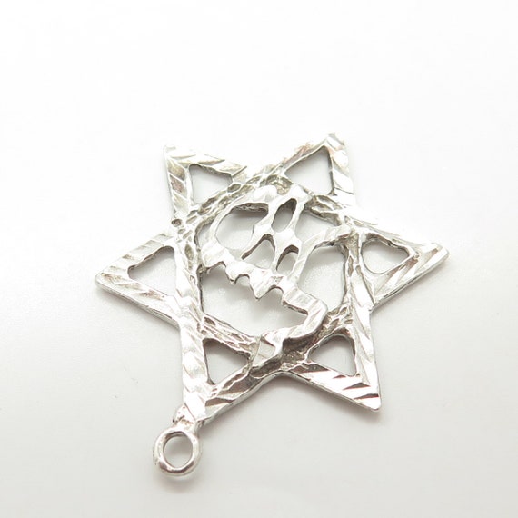 925 Sterling Silver Vintage Star of David Judaica… - image 6
