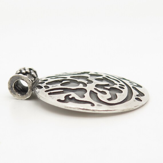 925 Sterling Silver Vintage Arabic Writings Slide… - image 3