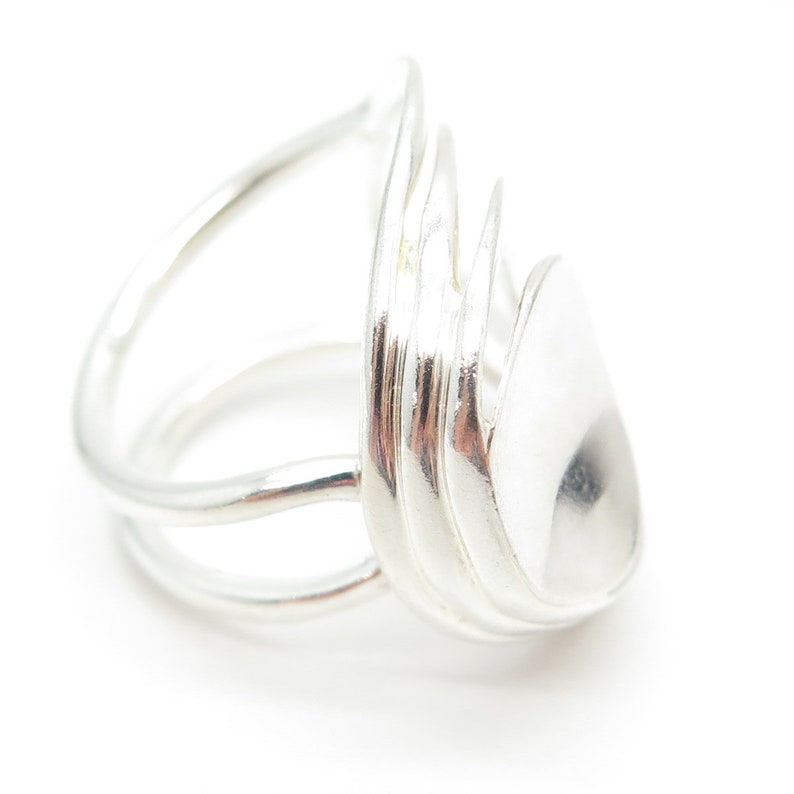 ROBERT LEE MORRIS 925 Sterling Silver Vintage Modernist Ring Size 7.25