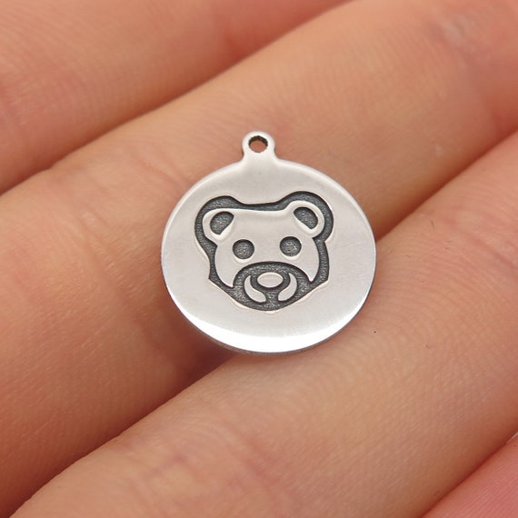 925 Sterling Silver USA Two In Town Bear Charm Pe… - image 1