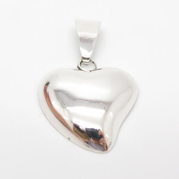 925 Sterling Silver Vintage Mexico Heart Hollow P… - image 4