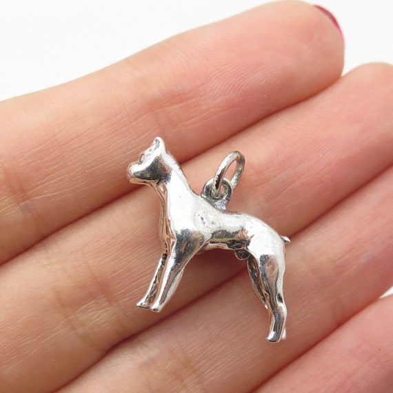 925 Sterling Silver Vintage Danecraft Dog Charm P… - image 2