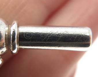 RALPH LAUREN 925 Sterling Silver Vintage Cuban Chain Toggle Clasp