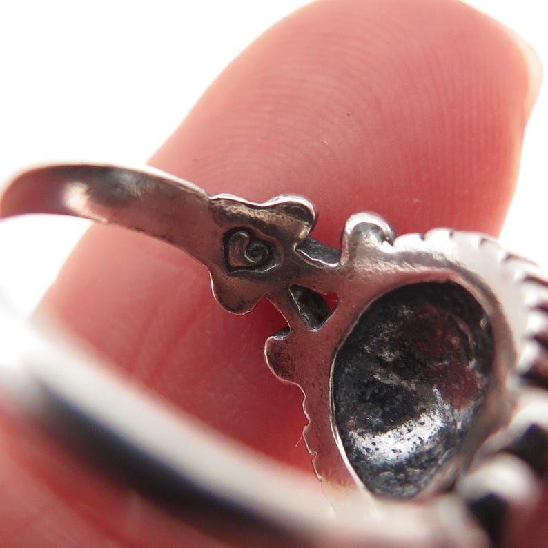 Brighton 925 Sterling Silver Vintage Modernist Oxidized Ring Size 4.75 image 8