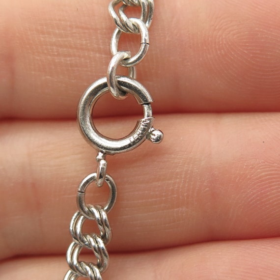 Bracelet Argent Massif 925 Mailles Torsadées - Style Ancien, Vintage - Occasion Très Bon état