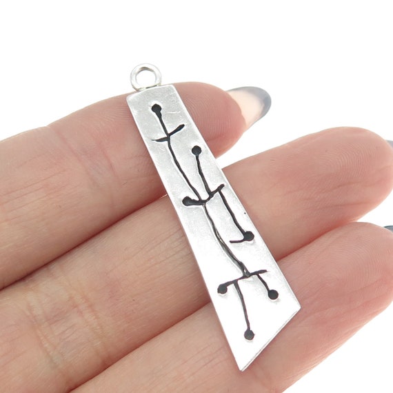 925 Sterling Silver Vintage Southwestern Tribal S… - image 1