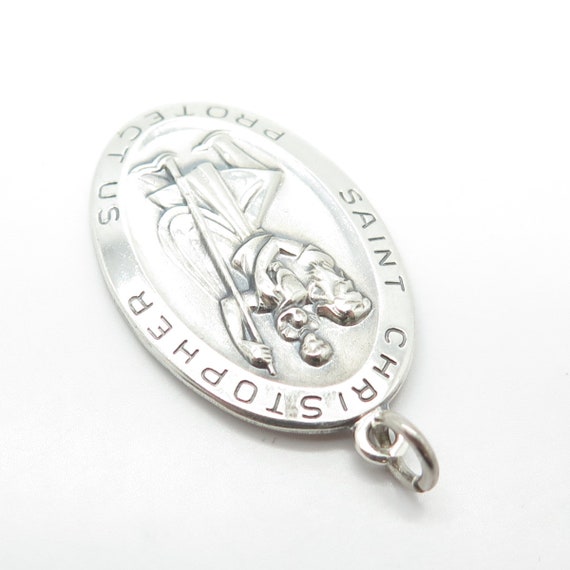 925 Sterling Silver Vintage Elco St. Christopher … - image 6