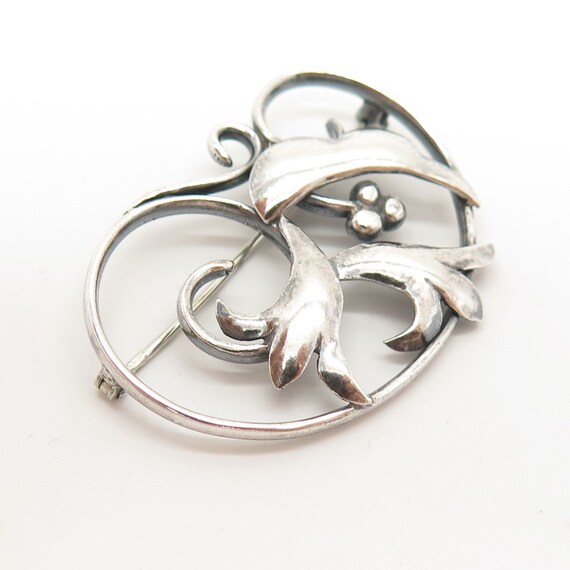 925 Sterling Silver Antique Calla Lily Floral Des… - image 5