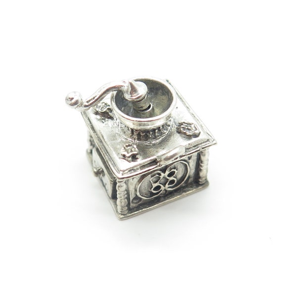 925 Sterling Silver Antique Art Deco Coffee Grind… - image 6
