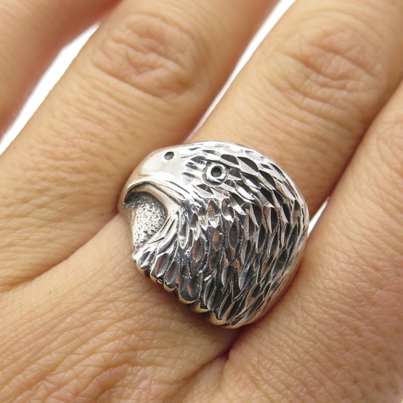 LITTLE SILVER FOX 925 Sterling Silver Vintage Eag… - image 1