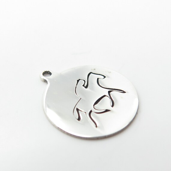 925 Sterling Silver USA Two In Town Racing Horses… - image 7