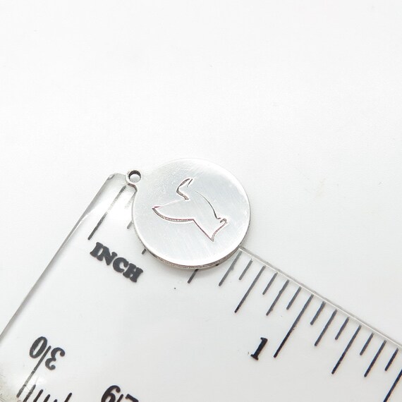 925 Sterling Silver USA Two In Town Penguin Charm Pendant View 3