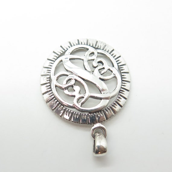 925 Sterling Silver Vintage Celtic Pendant - image 6