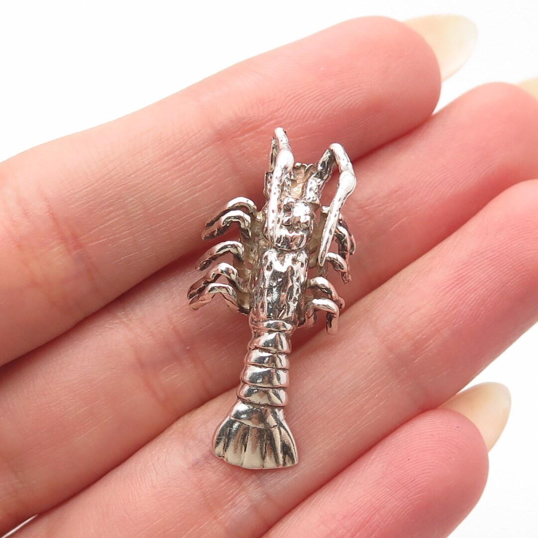 925 Sterling Silver Vintage Cancer Zodiac Sign Slide Pendant - Etsy