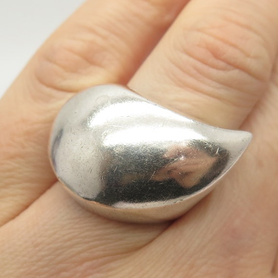 925 Sterling Sillver Vintage Mexico Modernist Dom… - image 1