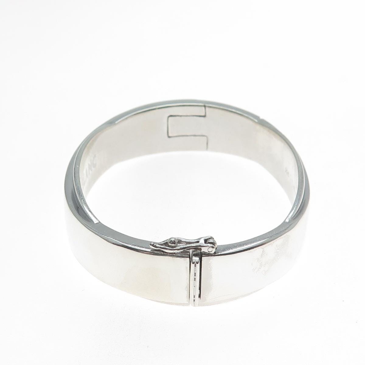 MONTBLANC 925 Sterling Silver Vintage Crisscross Bangle Bracelet 7