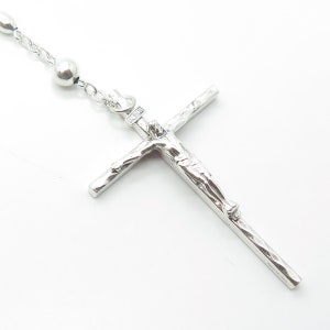925 Sterling Silver Antique Art Deco Creed Jesus Cross Religious ...