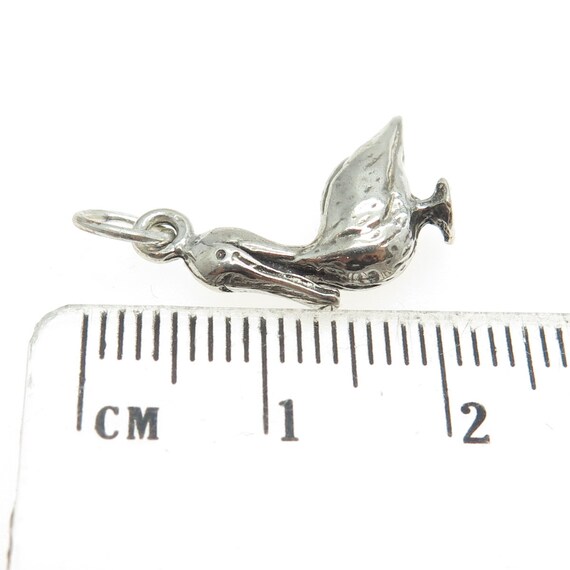 925 Sterling Silver Vintage Pelican Bird Minimali… - image 3