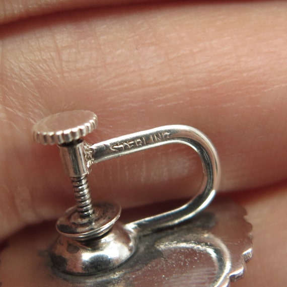 Silver screw back earrings hot sale